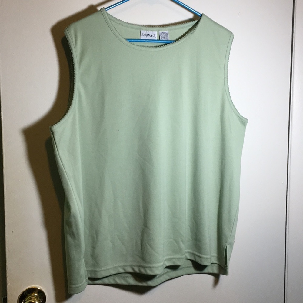 Mint green tank top